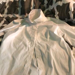 White long sleeve button up